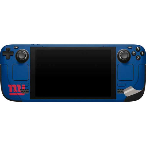 NFL New York Giants Blue Performance Series Steam Deck Handheld Gaming Computer Skin